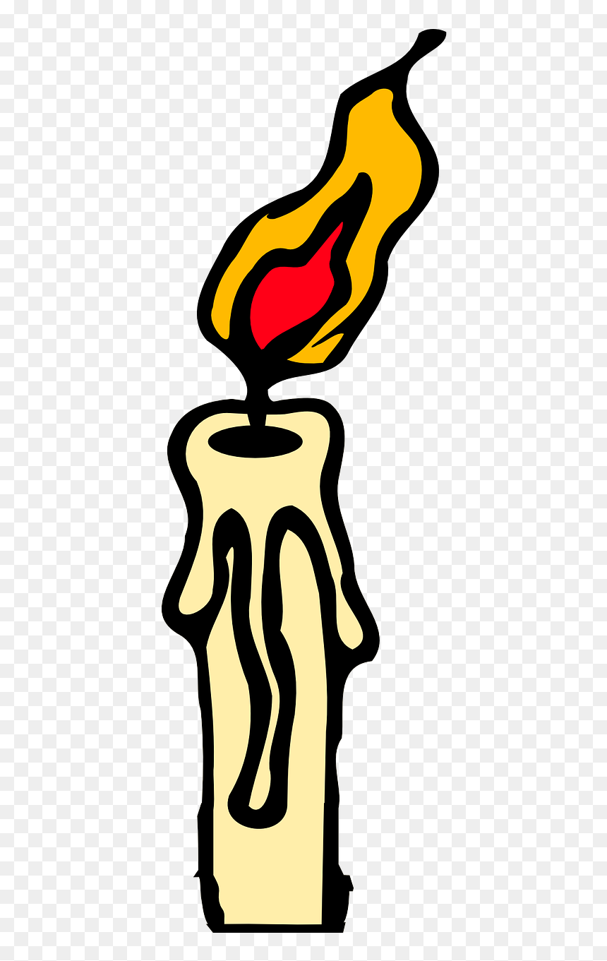 Candle Burning Clipart, HD Png Download - lit candle png