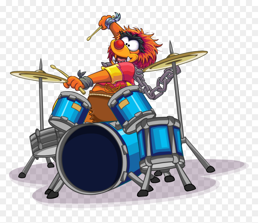 Transparent Drums Clipart - Animal Muppets Club Penguin, HD Png Download - muppets png