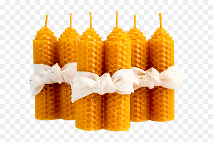 Short Beeswax Candles - Beeswax Candles, HD Png Download - lit candle png