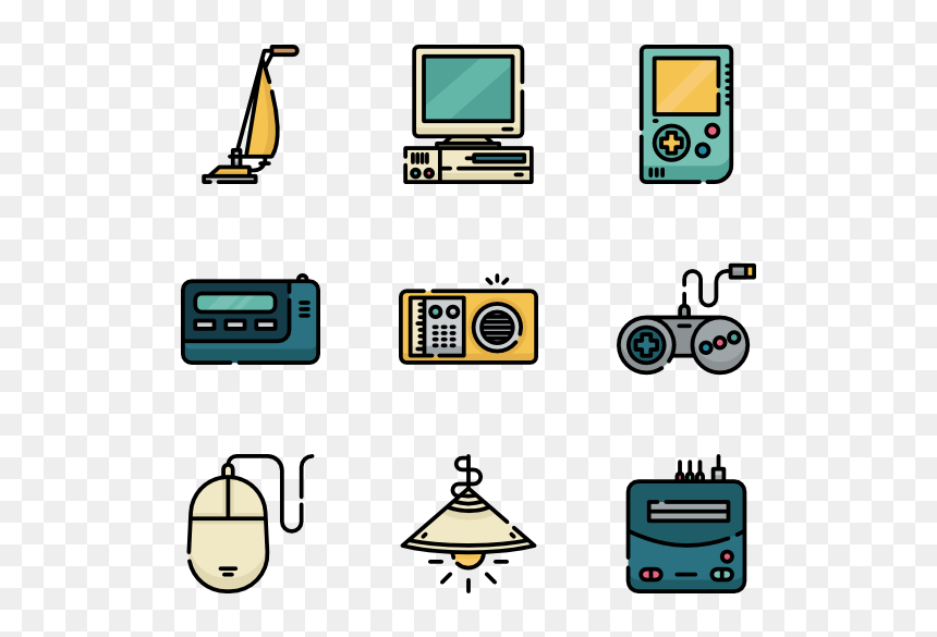 Retro Electronic Clip Art, HD Png Download - retro microphone png