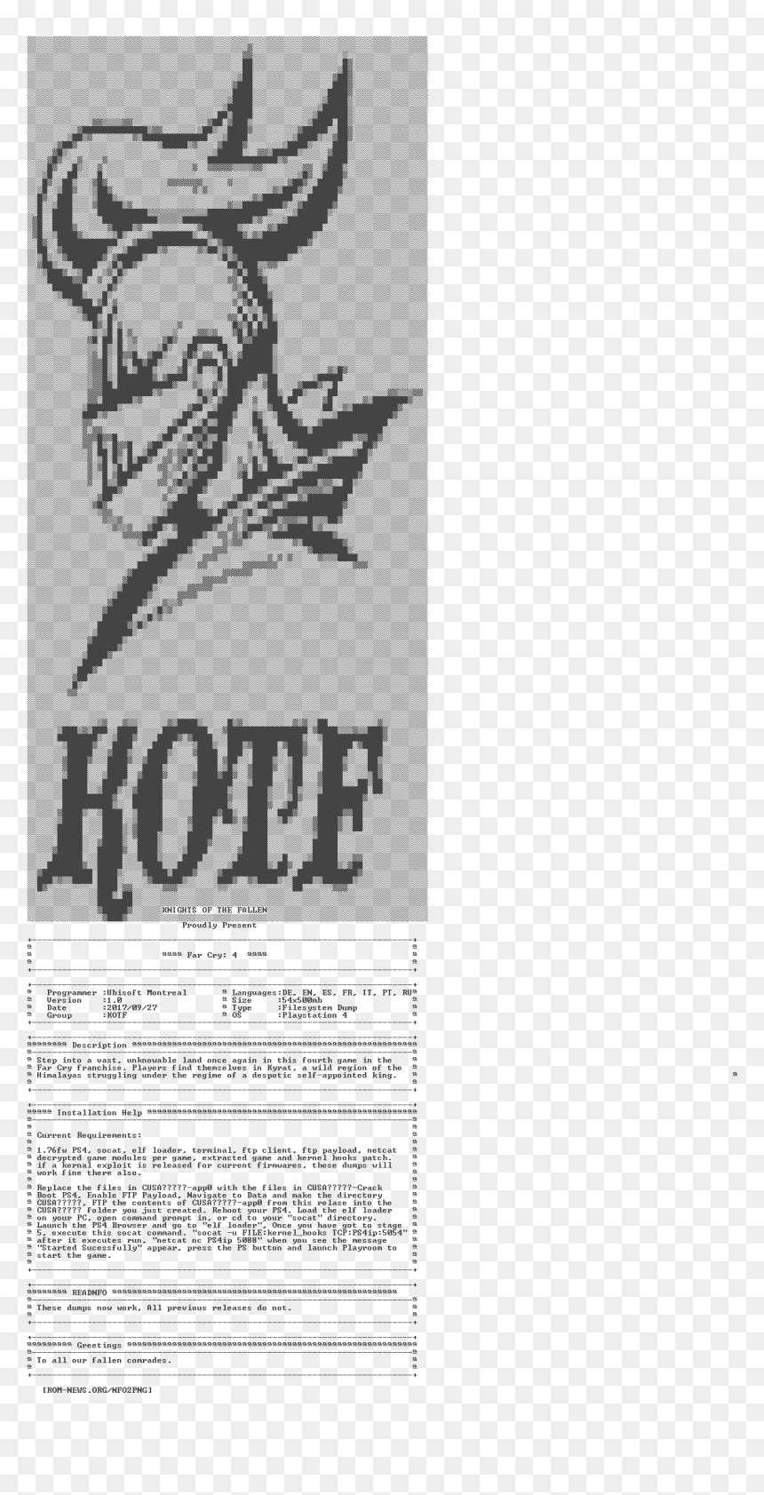 Far - Cry - 4 - Readnfo - Multi7 - Ps4 Kotf - Far Cry - Sketch, HD Png Download - far cry 4 logo png