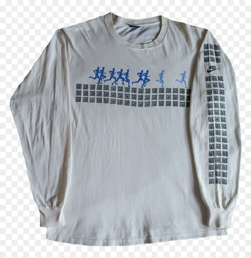 Long-sleeved T-shirt, HD Png Download - white tee shirt png