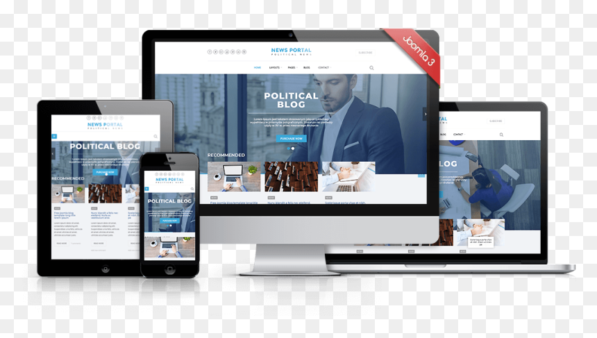 Joomla Template For Online Newspaper And Magazine Websites, - News Portal Png, Transparent Png - magazine cover template png
