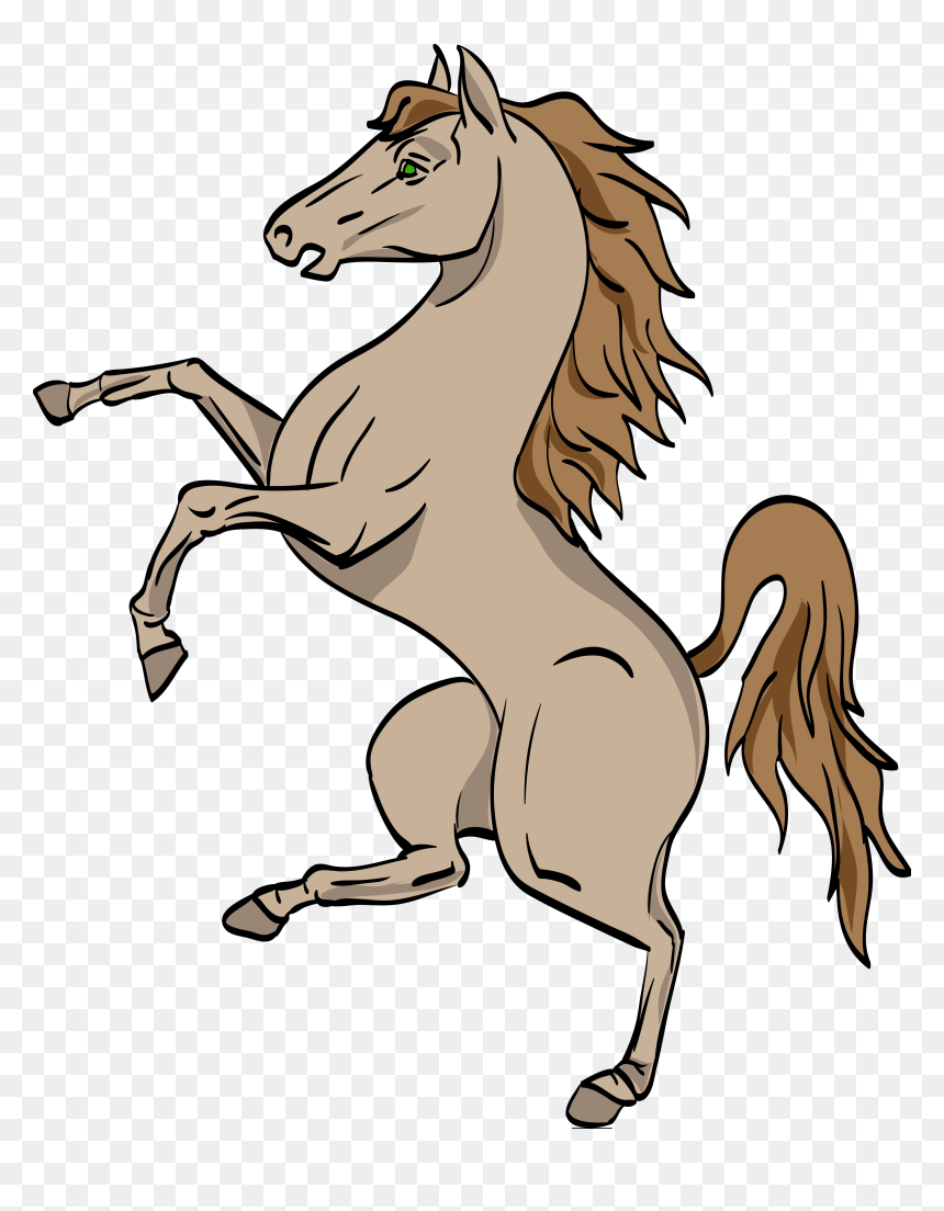 Horse - Coat Of Arms With Horses, HD Png Download - running horse png