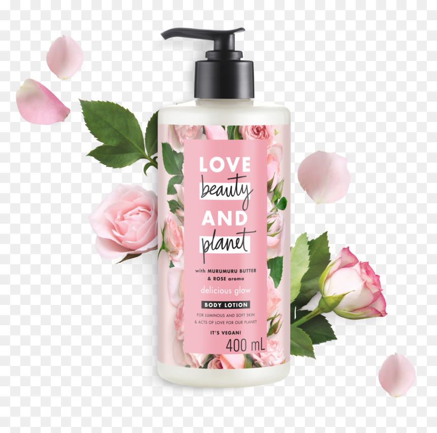 Transparent Lotion Bottle Png - Body Lotion Love Beauty And Planet, Png Download - lotion bottle png