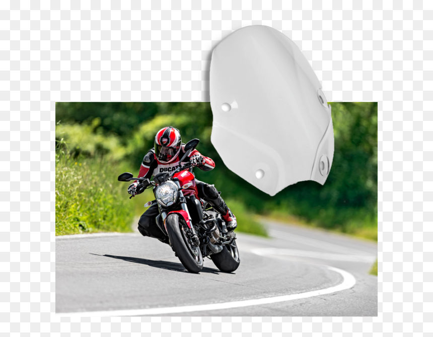 Transparent Ducati Png - Ducati Monster Smoked Windscreen, Png Download - ducati png