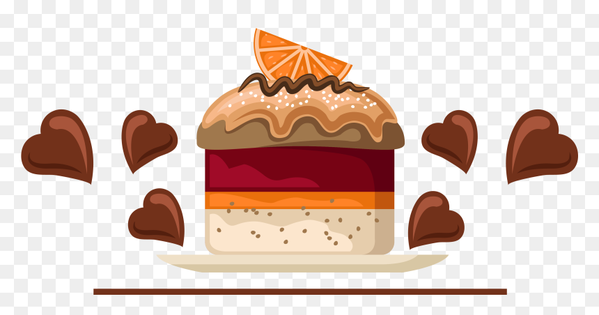 Pastry Clipart Cafe Food - Agradecimiento A Díos Por Un Año Mas, HD Png Download - red velvet cake png