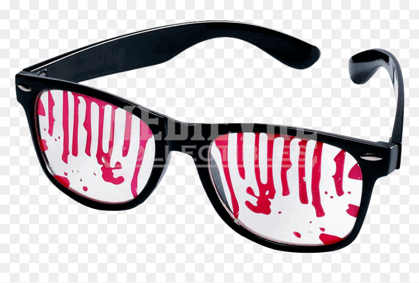 Transparent Pink Sunglasses Png - Blood Glasses Halloween, Png Download - thug life shades png