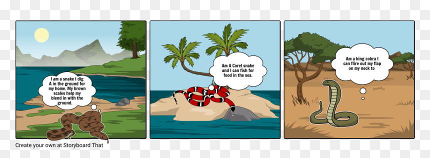Storm On The Island Storyboard, HD Png Download - cobra snake png