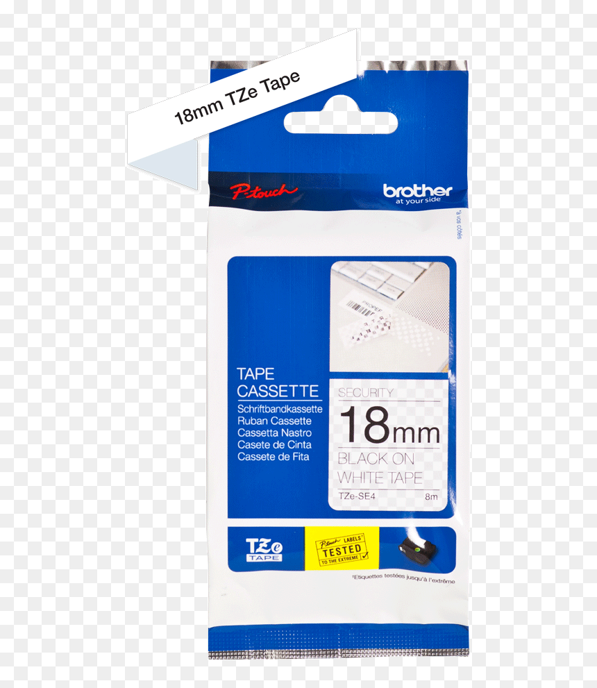 Transparent White Tape Png - Brother Tze Se4, Png Download - white tape png