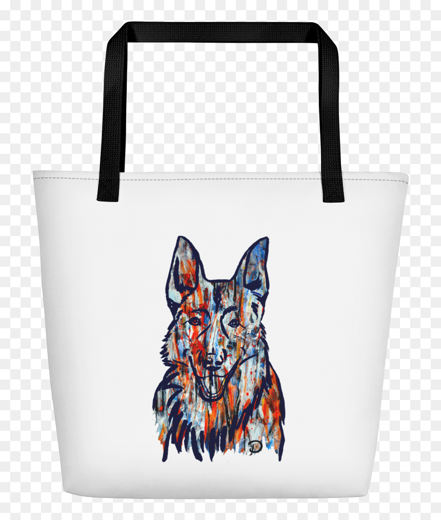 Tote Bag, HD Png Download - german shepard png
