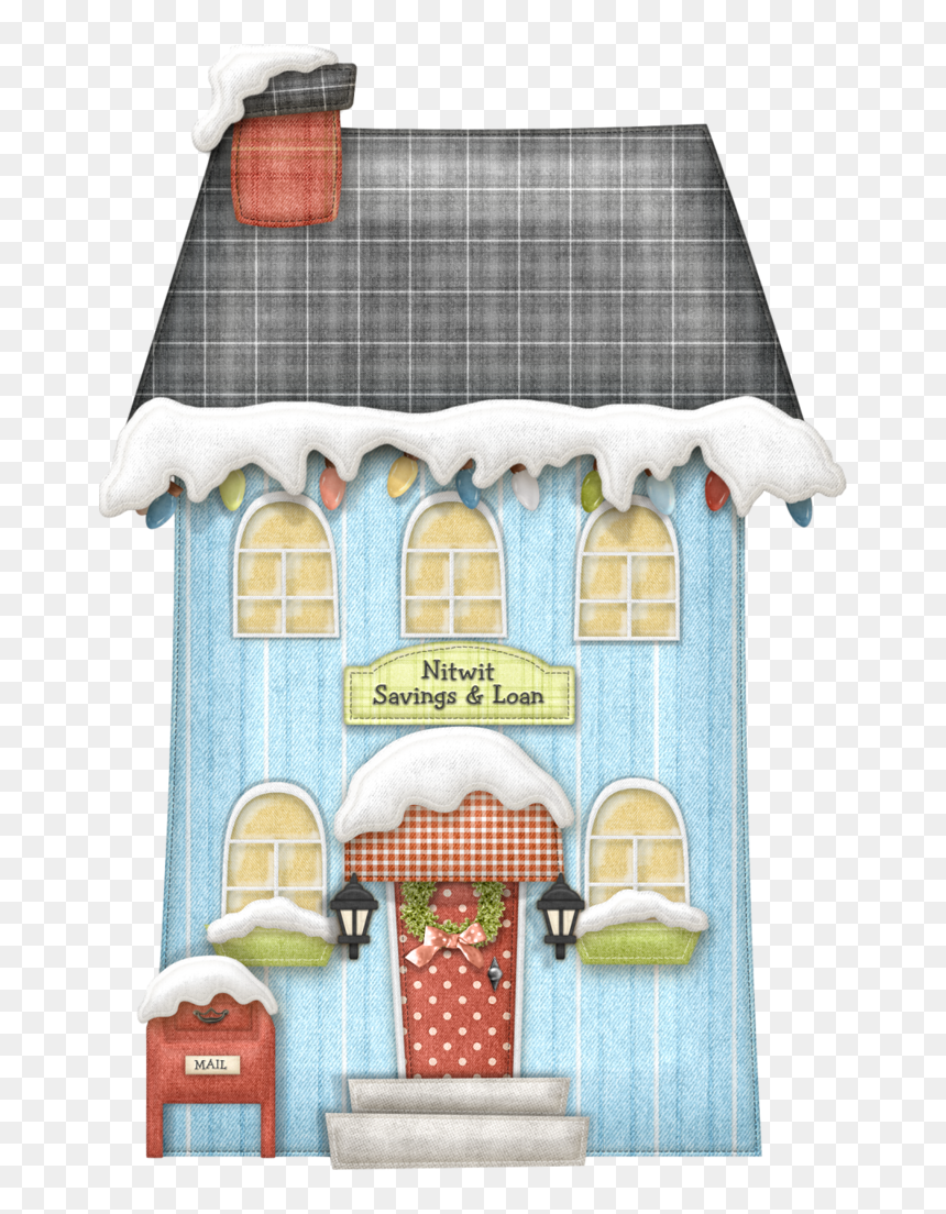 Fachada De Casita De Navidad Dibujo, HD Png Download - casas png