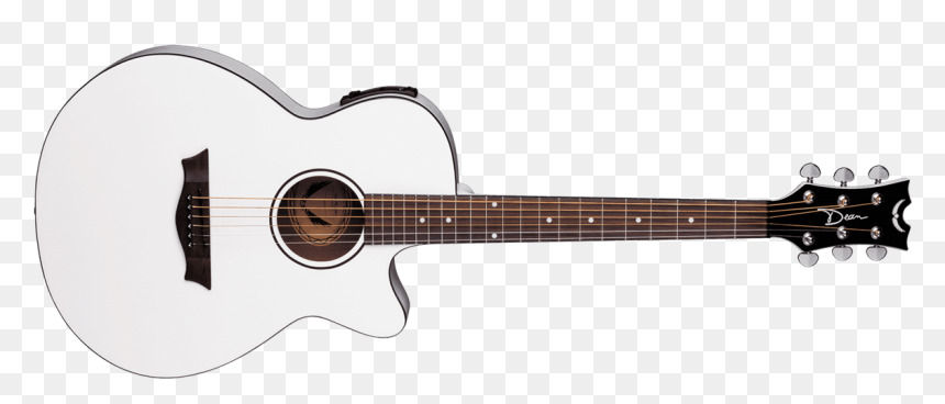 Dean Ax Pe Cwh Acoustic-electric Guitar, Classic White - White Guitar Classic, HD Png Download - white guitar png