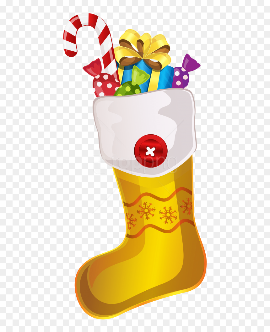 Candy Clipart Yellow Jpg - Green Christmas Socks Clipart, HD Png Download - spotlight .png