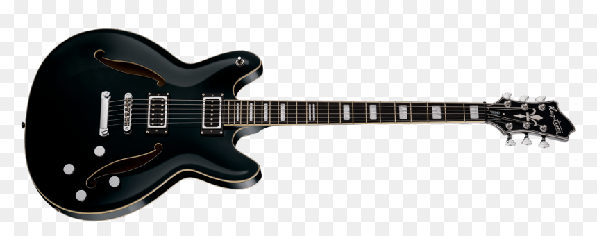 Hagstrom Viking Deluxe Baritone Front - Schecter Hellraiser C 1 Fr Black, HD Png Download - white guitar png