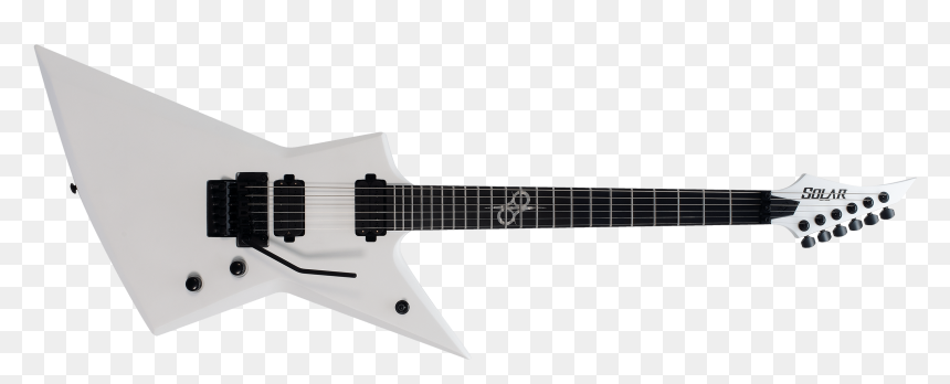 Solar Guitars 7 String, HD Png Download - white guitar png