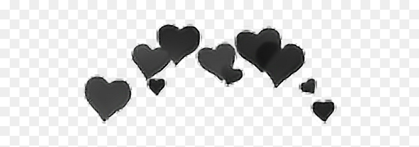 Heart Desktop Wallpaper Clip Art - Black Heart Crown Png, Transparent Png - black heart png transparent