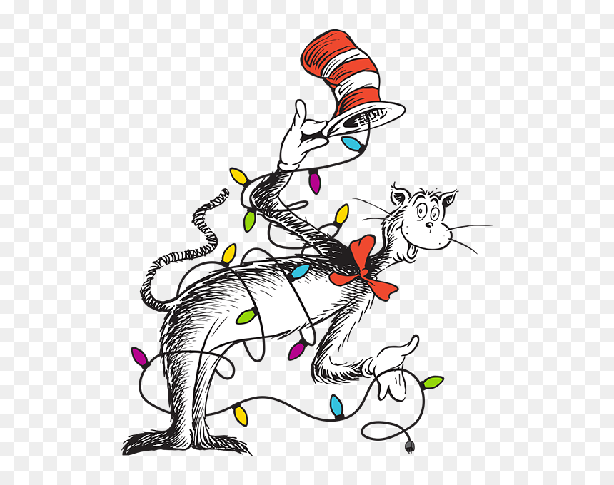Cat In The Hat Bowing Clipart , Png Download - Cat In The Hat Bowing, Transparent Png - dr. seuss hat png