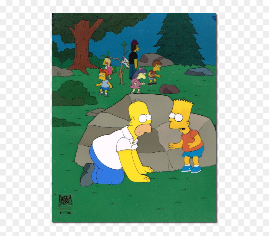 Simpsons Animation Cel, HD Png Download - foghorn leghorn png