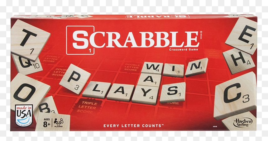 Buy Scrabble Board Game From Amazon, HD Png Download - scrabble letters png