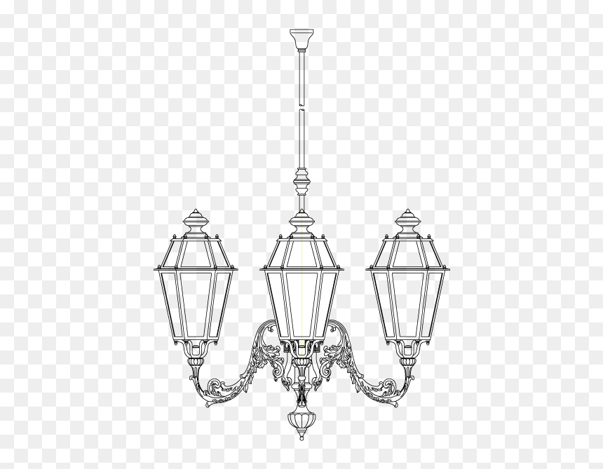 Chandelier, HD Png Download - light post png