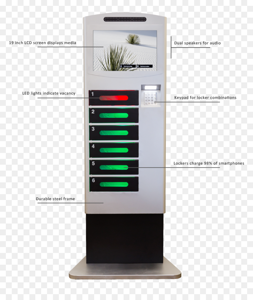 Charging Kiosks, HD Png Download - cell bars png