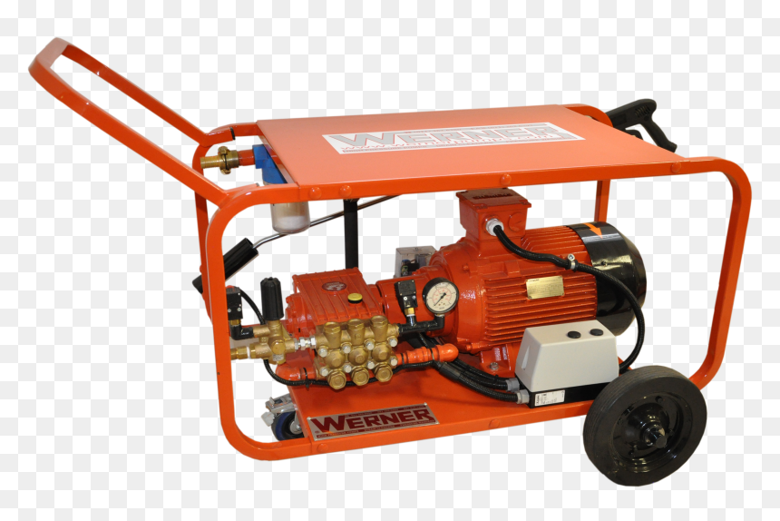 200 Werner Pressure Washer Trolley With Switches - Electric Generator, HD Png Download - pressure washer png