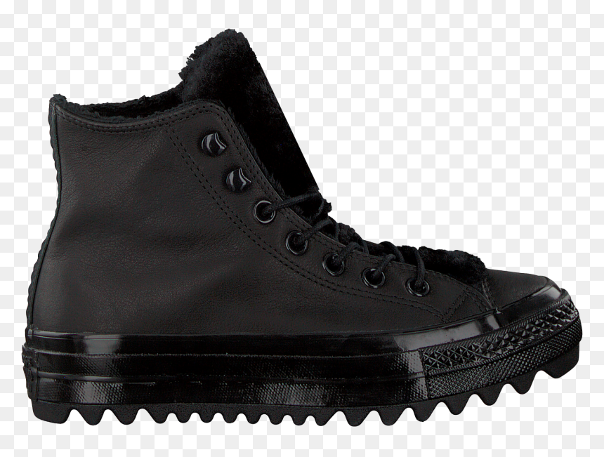 Black Converse Sneakers Chuck Taylor All Star Lift - Work Boots, HD Png Download - chuck taylor png