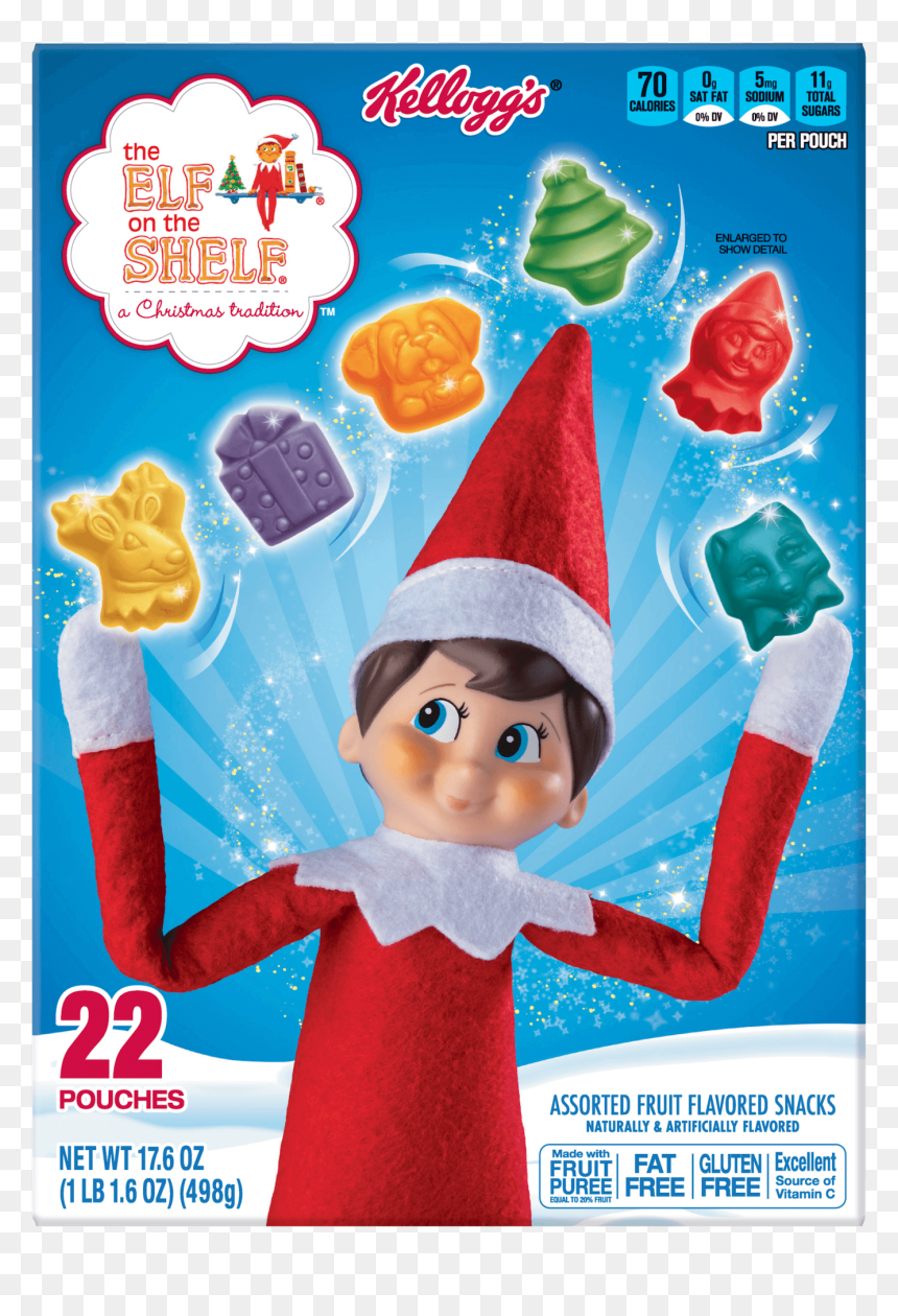 Elf On The Shelf Fruit Snacks, HD Png Download - elf on a shelf png