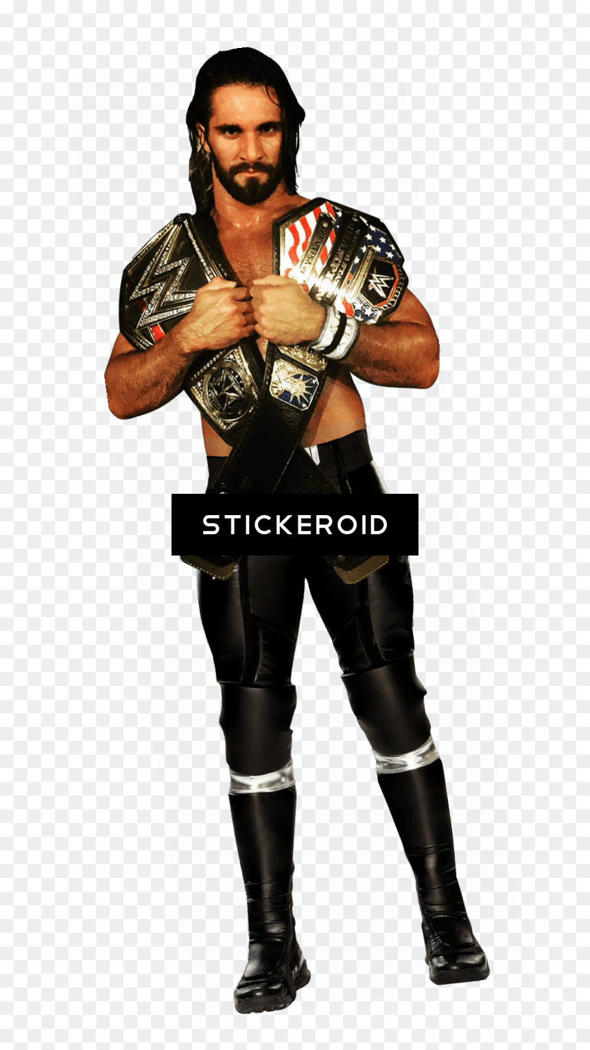 Seth Rollins Belt Around Neck - Seth Rollins, HD Png Download - wwe seth rollins png
