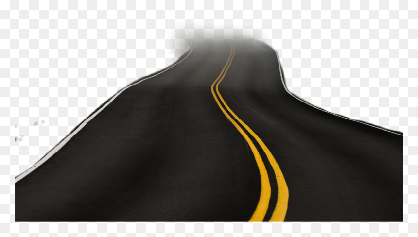 #road #fog #windingroad #asphalt - Leather, HD Png Download - winding road png