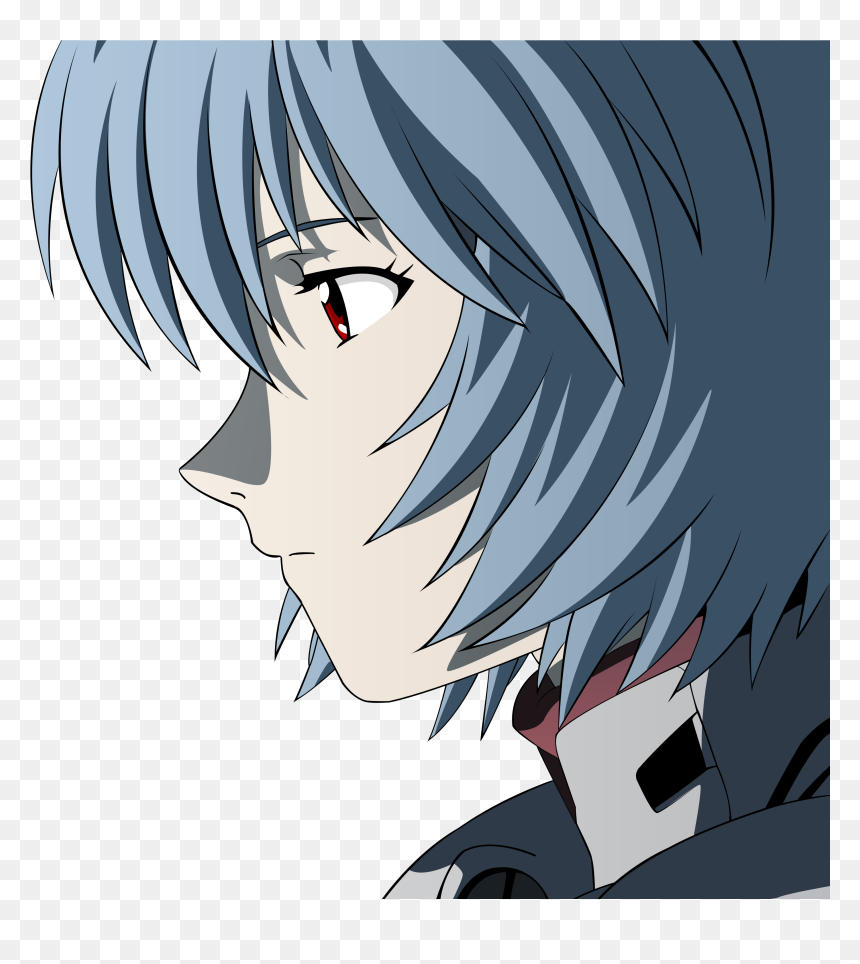 Women, Ayanami Rei, Neon Genesis Evangelion, Blue Hair, - Rei Ayanami And Eva, HD Png Download - women hair png