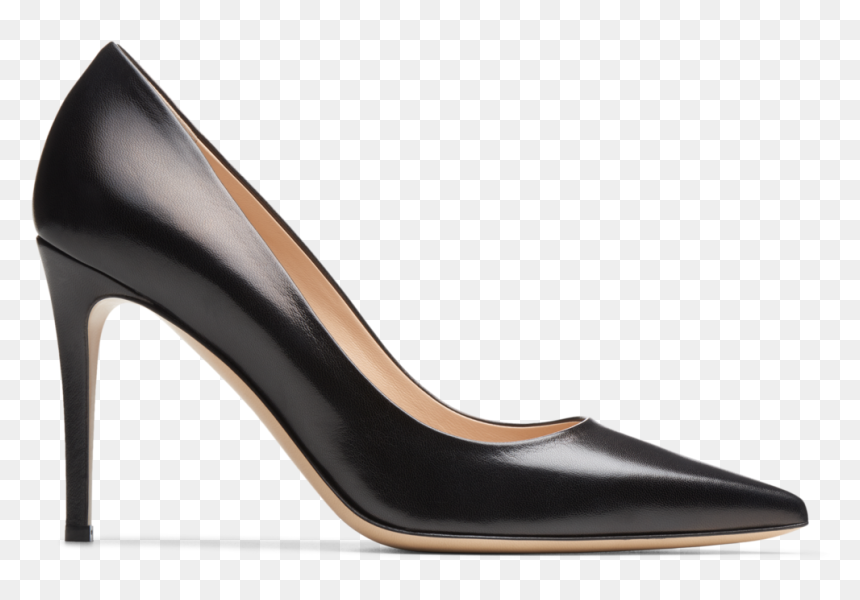 Manolo Blahnik Nadira Black, HD Png Download - high heel shoe png