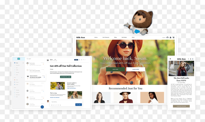 Salesforce Content Management System Shown In Desktop - Website, HD Png Download - mexican flag waving png