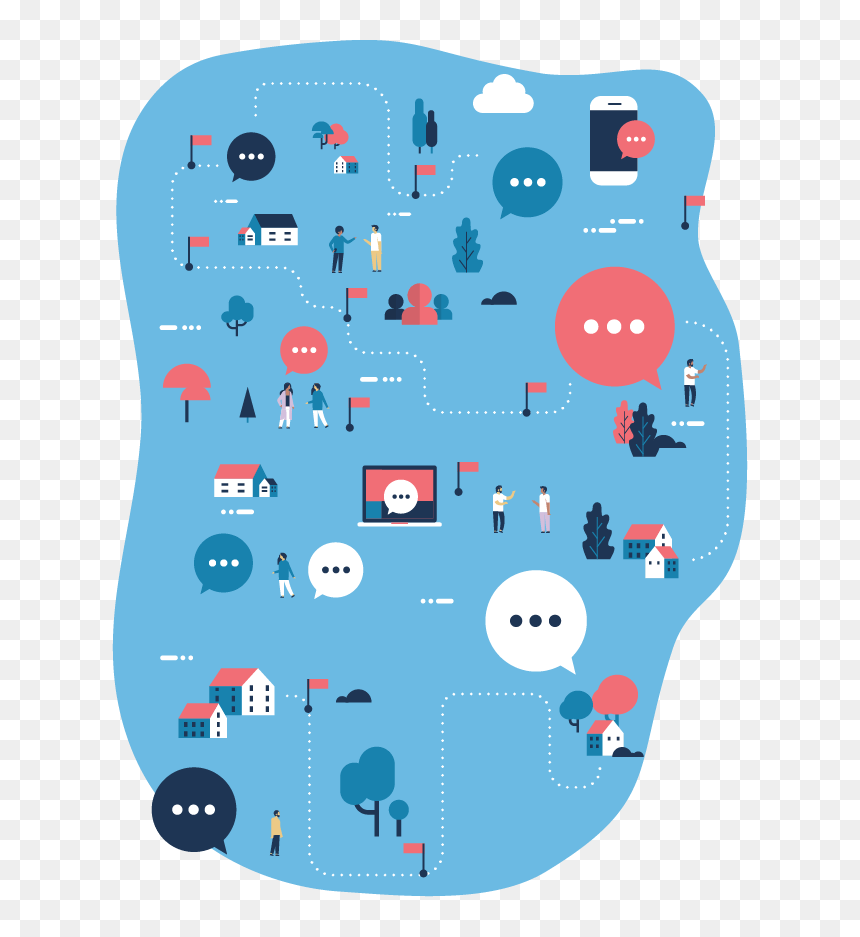 Illustration Of Several Types Of Electronic Devices, HD Png Download - iphone text bubble png blue