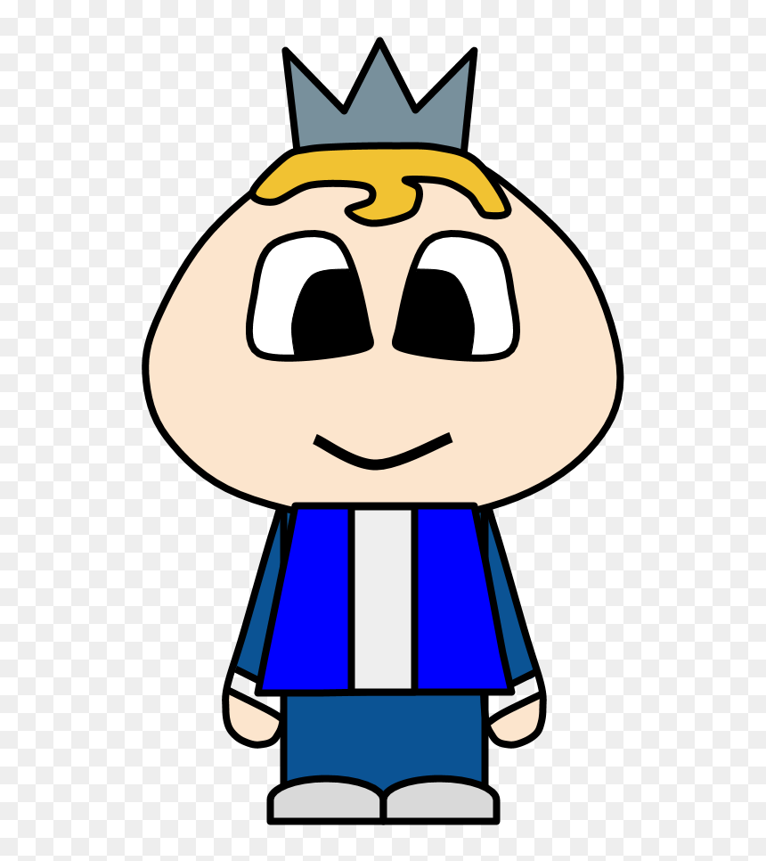 Prince, Crown, Big Eyes, Cartoon Person - Cartoon, HD Png Download - princes crown png