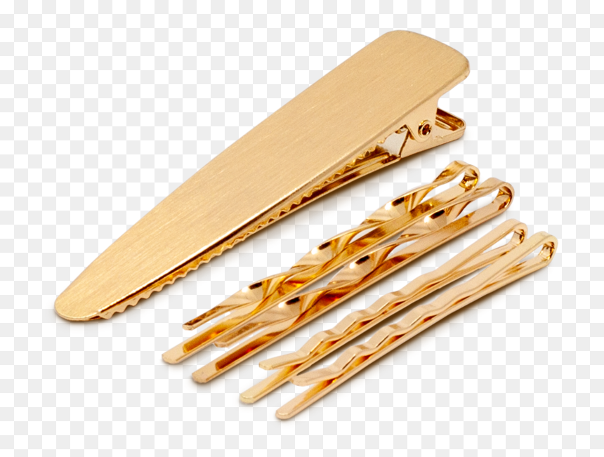Catherine Brass Barrette Hair Clip Set - Skateboarding, HD Png Download - bobby pin png