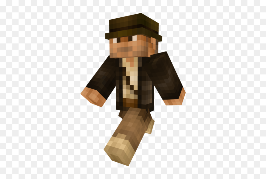 Indiana Jones Minecraft Skin, HD Png Download - indiana jones hat png