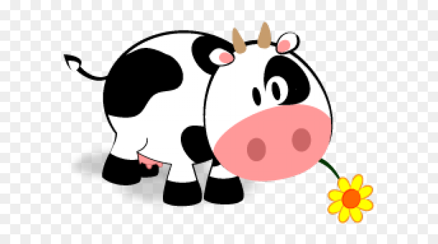 Cute Cow Clipart, HD Png Download - cute cow png