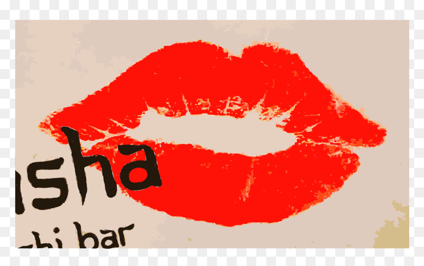 Clip Art Kiss Big Image Png - Black Kiss Mark Png, Transparent Png - kissy lips png