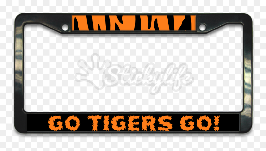 Oklahoma State Alumni License Plate Frame Clipart , - Plate Car Png, Transparent Png - oklahoma outline png
