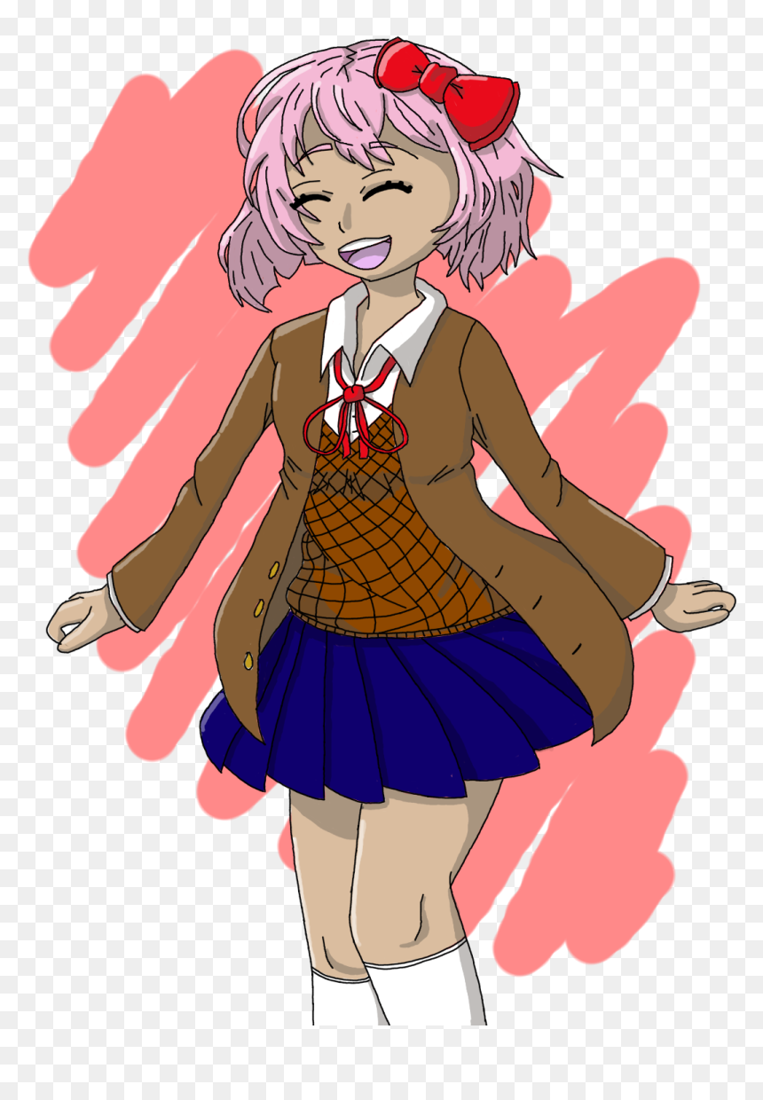 Sayori From Doki Doki Literature Club - Cartoon, HD Png Download - doki doki png