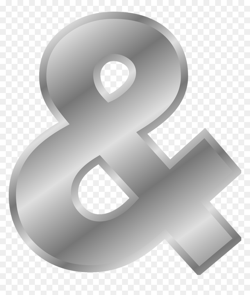 Ampersand - Ampersand Symbol, HD Png Download - gold letter png