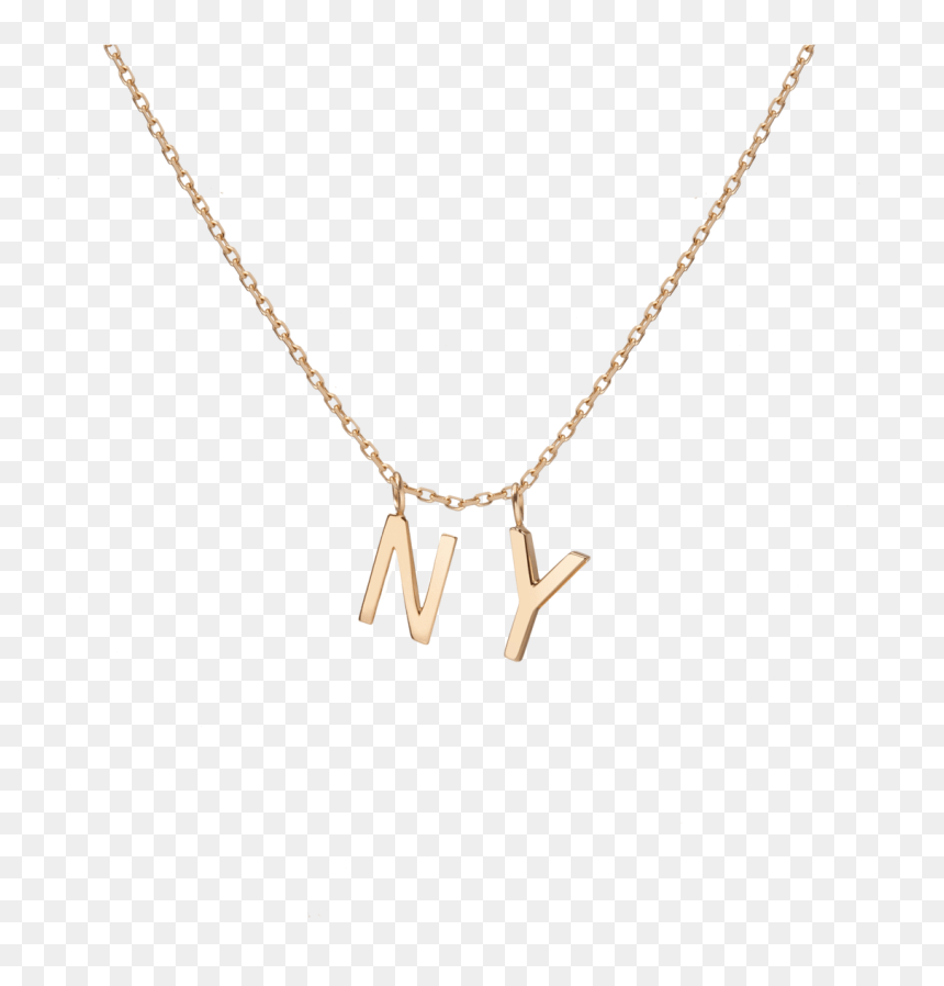 Necklace, HD Png Download - gold letter png