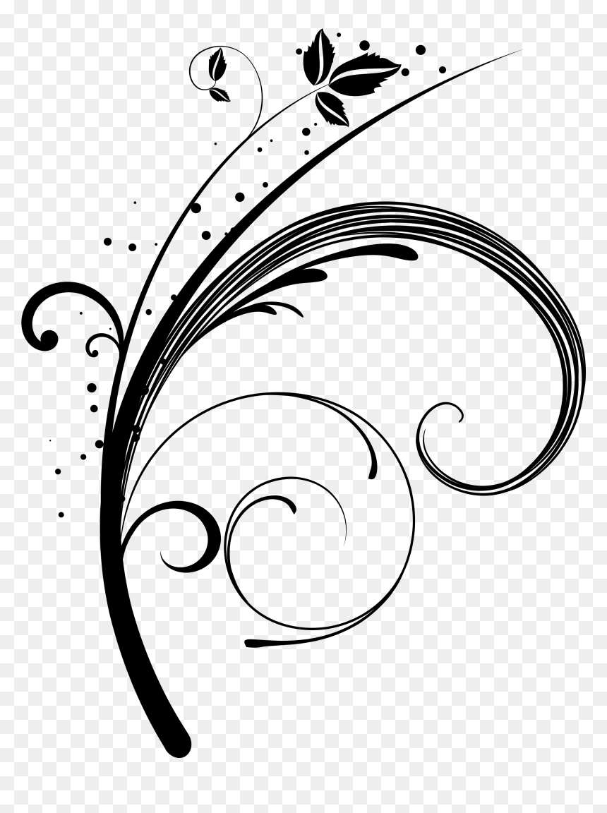 Swirl Clipart Ornamental - Calligraphy Clipart Png, Transparent Png - decorative swirls png