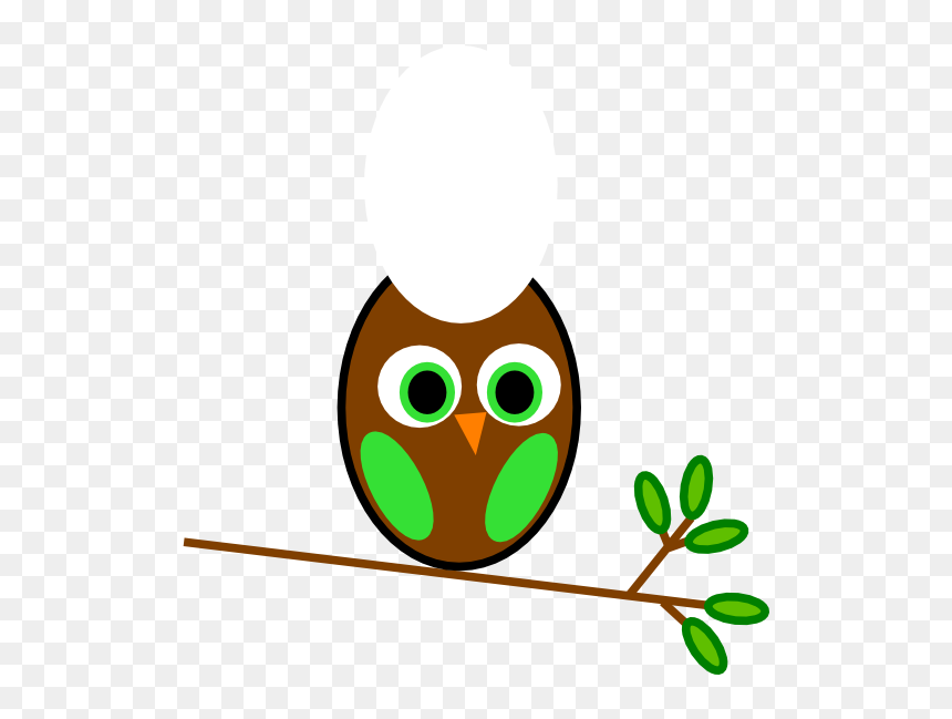 Brown Green Owl Svg Clip Arts - Owl And Olive Branch, HD Png Download - png owl