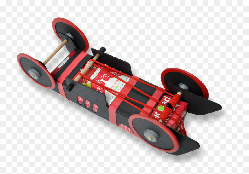Red Car Mechanism - Cool Rubber Band Car, HD Png Download - cool car png