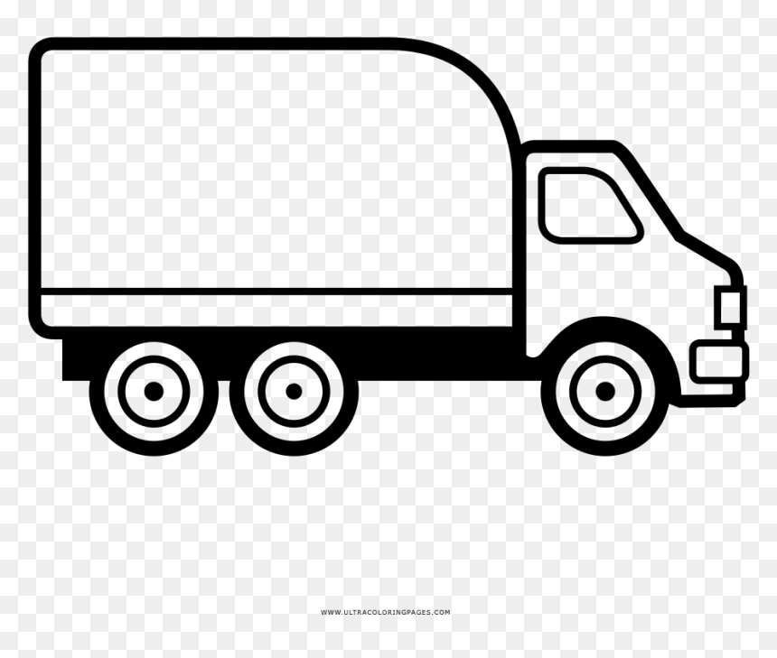 Delivery Truck Truck Drawing, HD Png Download - caminhão png