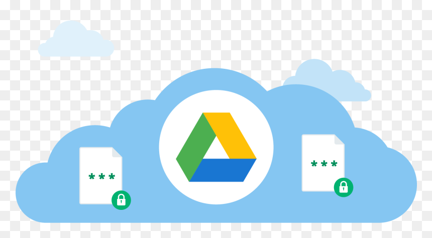 Google Drive Cloud, HD Png Download - encryption png