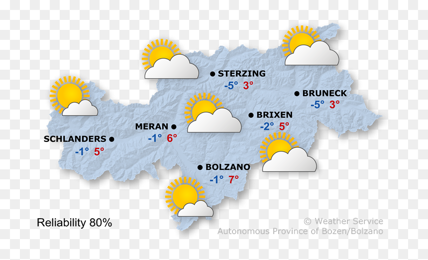 Brixen Wetter In Südtirol, HD Png Download - sunny sky png